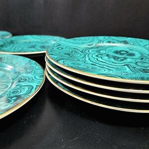 Neiman Marcus Malachite Dinner Plate Set for 8 (24 Piece)